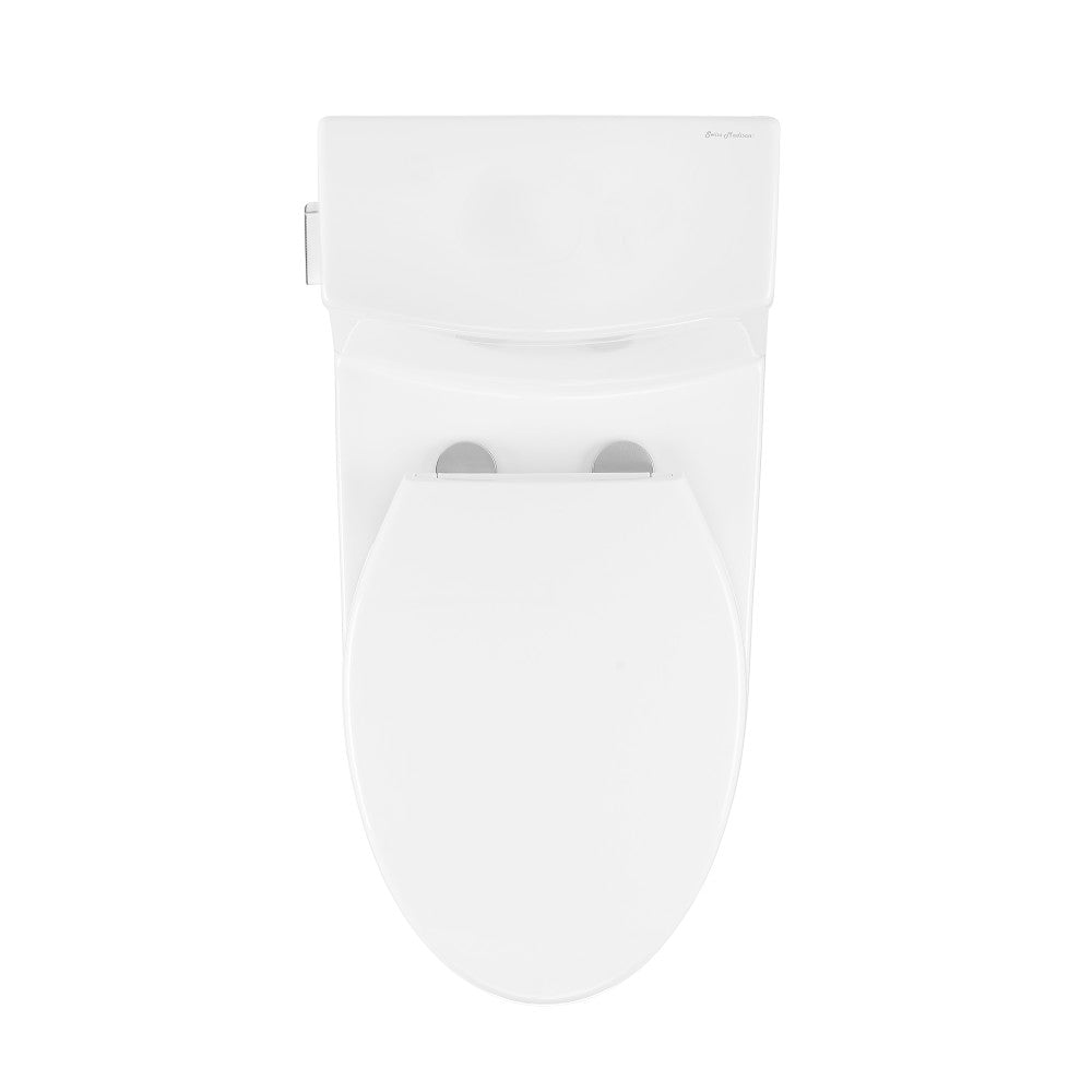 Swiss Madison Virage One-Piece Elongated Left Side Flush Handle Toilet 1.28 gpf