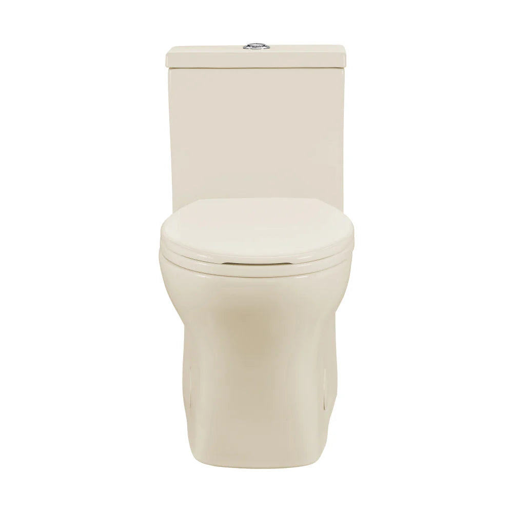 Swiss Madison Sublime III One-Piece Round Toilet Vortex™ Dual-Flush 0.95/1.26 gpf in Bisque
