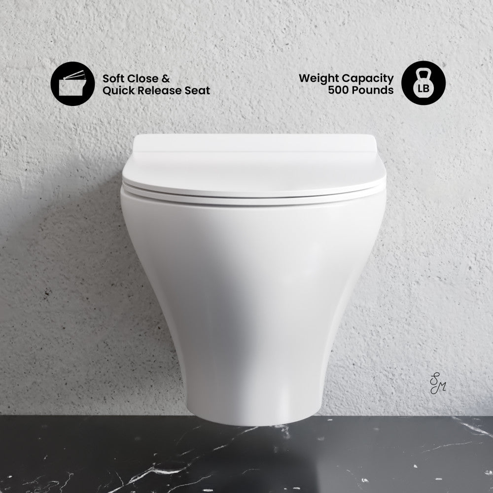 Swiss Madison Monaco Wall-Hung Round Toilet Bowl