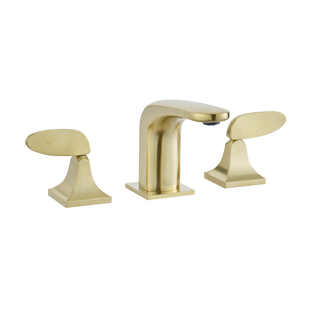 Swiss Madison Chateau 8 in. Widespread, 2-Handle, Bathroom Faucet in Brushed Gold