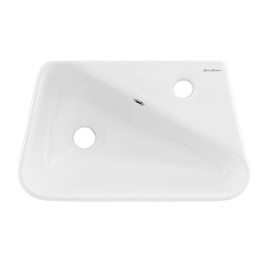 Swiss Madison Plaisir 18 x 11 Ceramic Wall Hung Sink with Right Side Faucet Mount