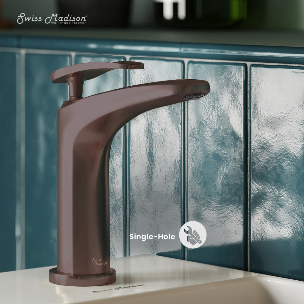 Swiss Madison Sublime Single Hole, Single-Handle, Bathroom Faucet in Oil Rubbed Bronze