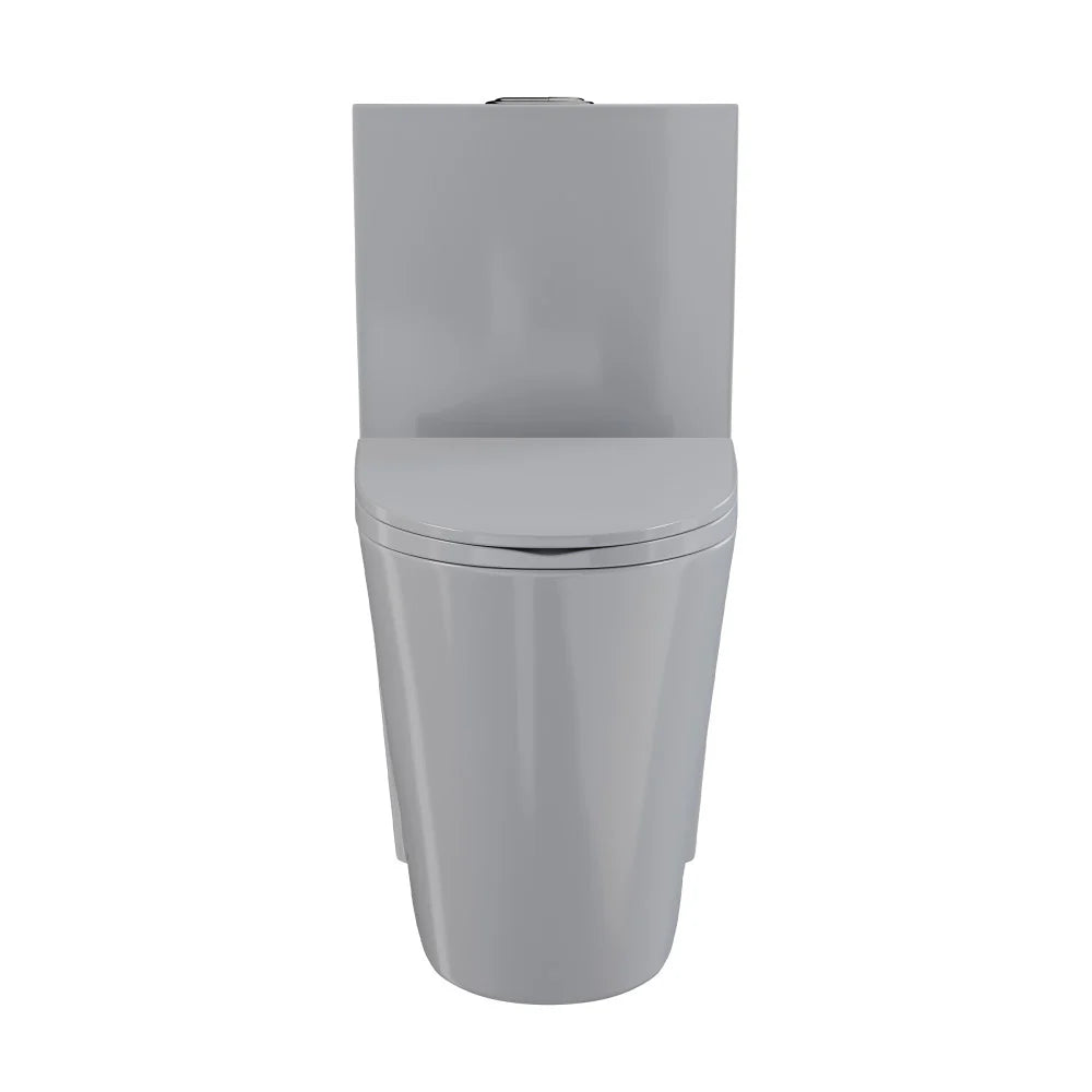 Swiss Madison St. Tropez One-Piece Elongated Toilet Vortex™ Dual-Flush 1.1/1.6 gpf in Glossy Grey