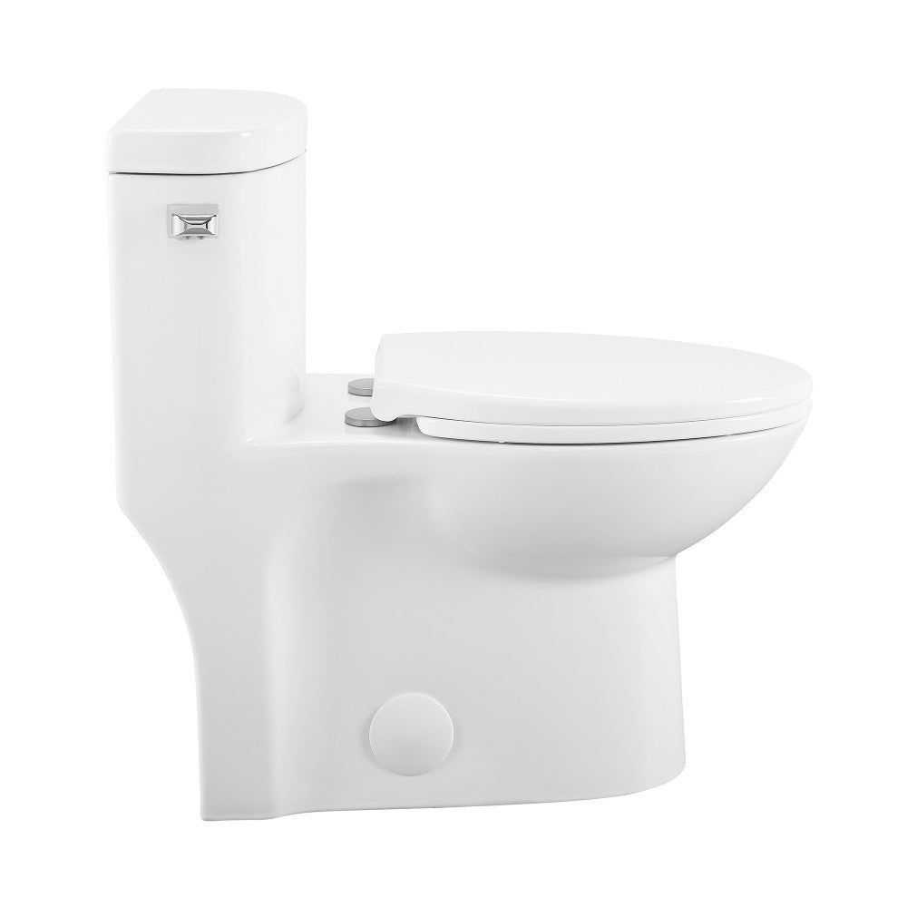 Swiss Madison Sublime One-Piece Elongated Left Side Flush Handle Toilet 1.28 gpf