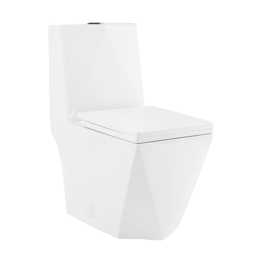 Swiss Madison Brusque One-Piece Square Toilet Dual-Flush 1.1/1.6 gpf