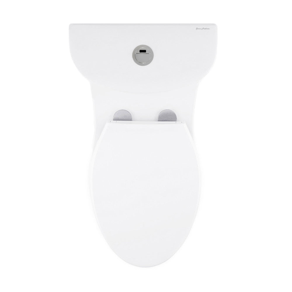 Swiss Madison Sublime One Piece Elongated Toilet with Touchless Retrofit Dual Flush 1.1/1.6 gpf