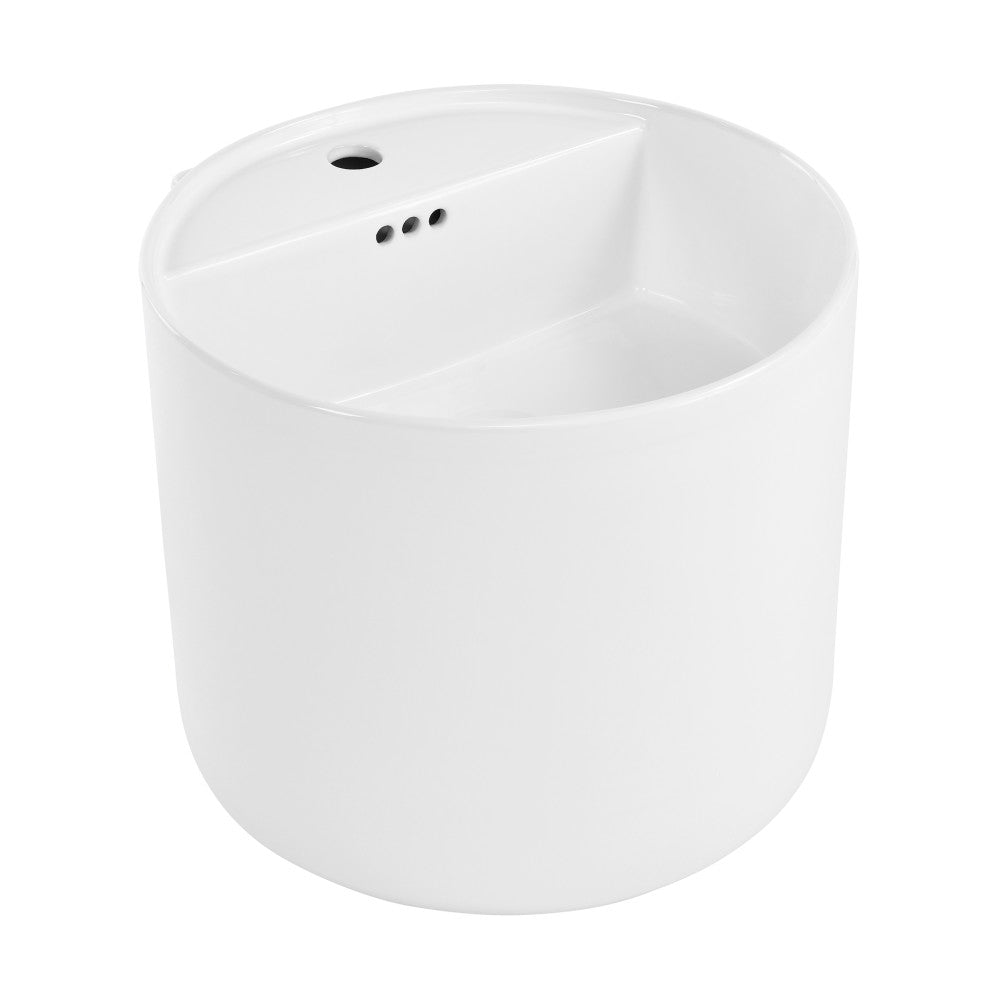 Swiss Madison Monaco 18" Round Wall-Mount Bathroom Sink