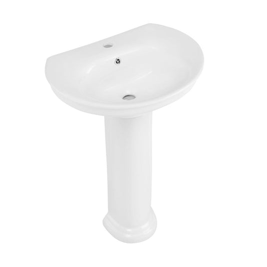 Swiss Madison Santorini Two-Piece Pedestal Sink