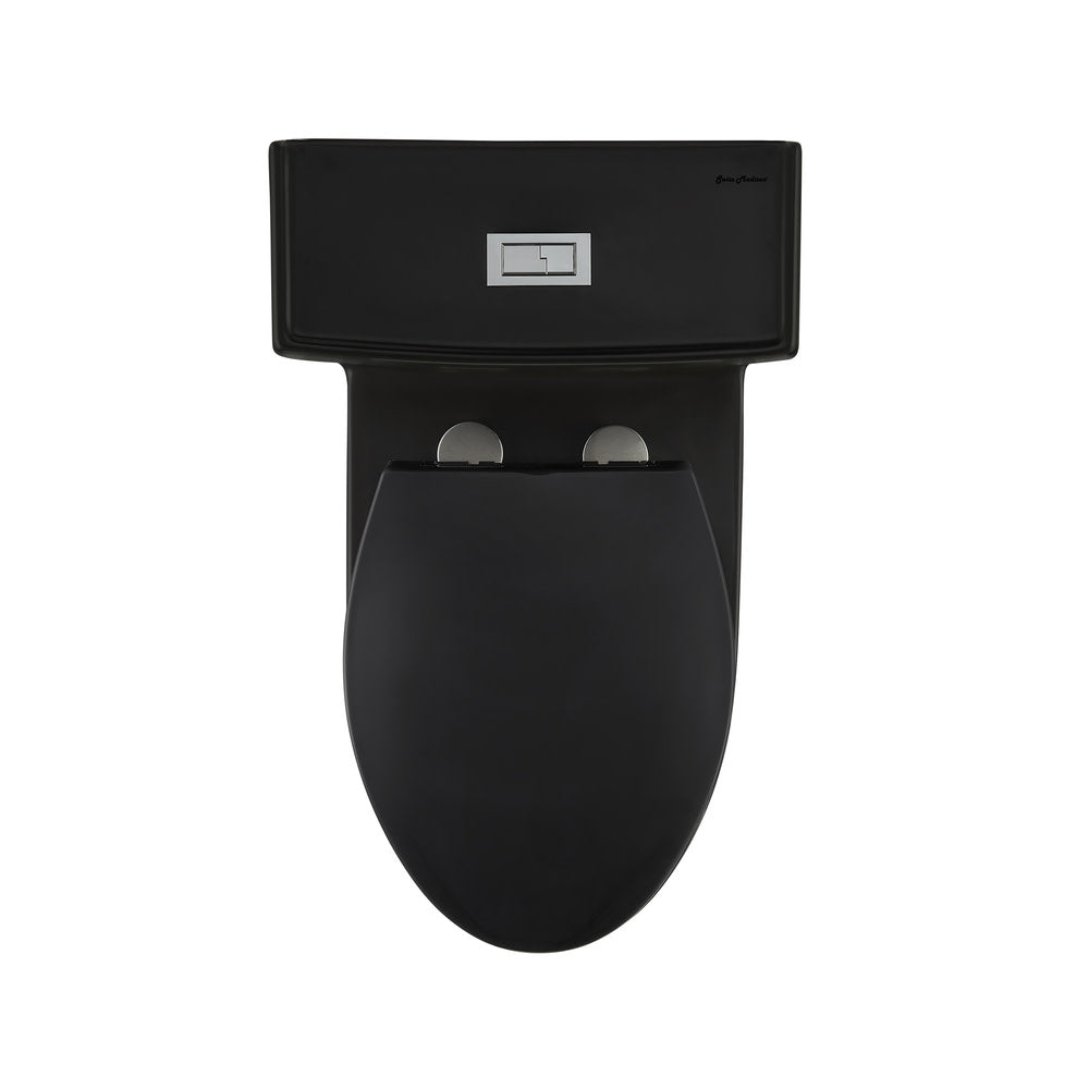 Swiss Madison Voltaire One-Piece Elongated Toilet Dual-Flush 1.1/1.6 gpf in Matte Black
