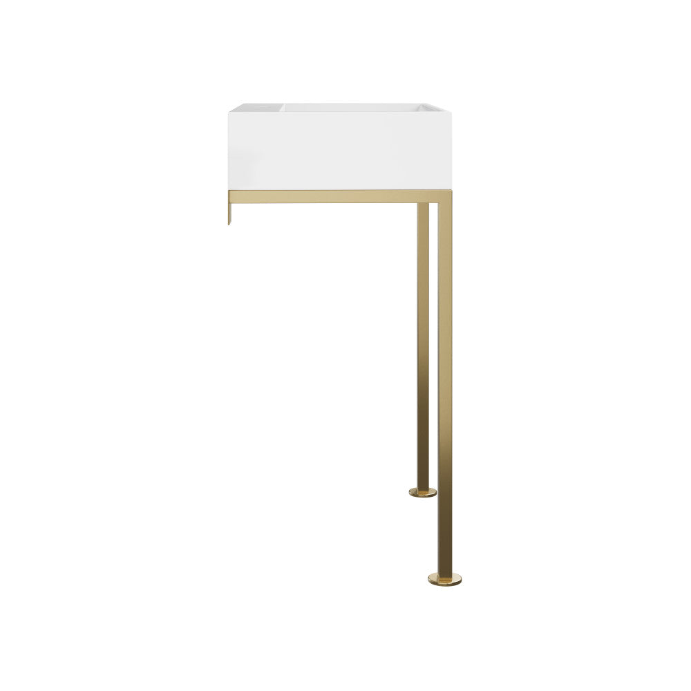 Swiss Madison Concorde 24" Rectangle Console Sink with Brushed Gold Legs