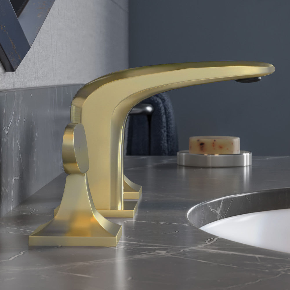 Swiss Madison Chateau 8 in. Widespread, 2-Handle, Bathroom Faucet in Brushed Gold