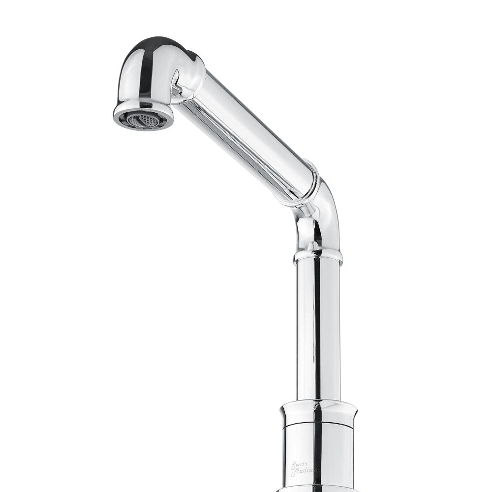 Swiss Madison Avallon 8 in. Widespread, Sleek Handle, Bathroom Faucet in Chrome