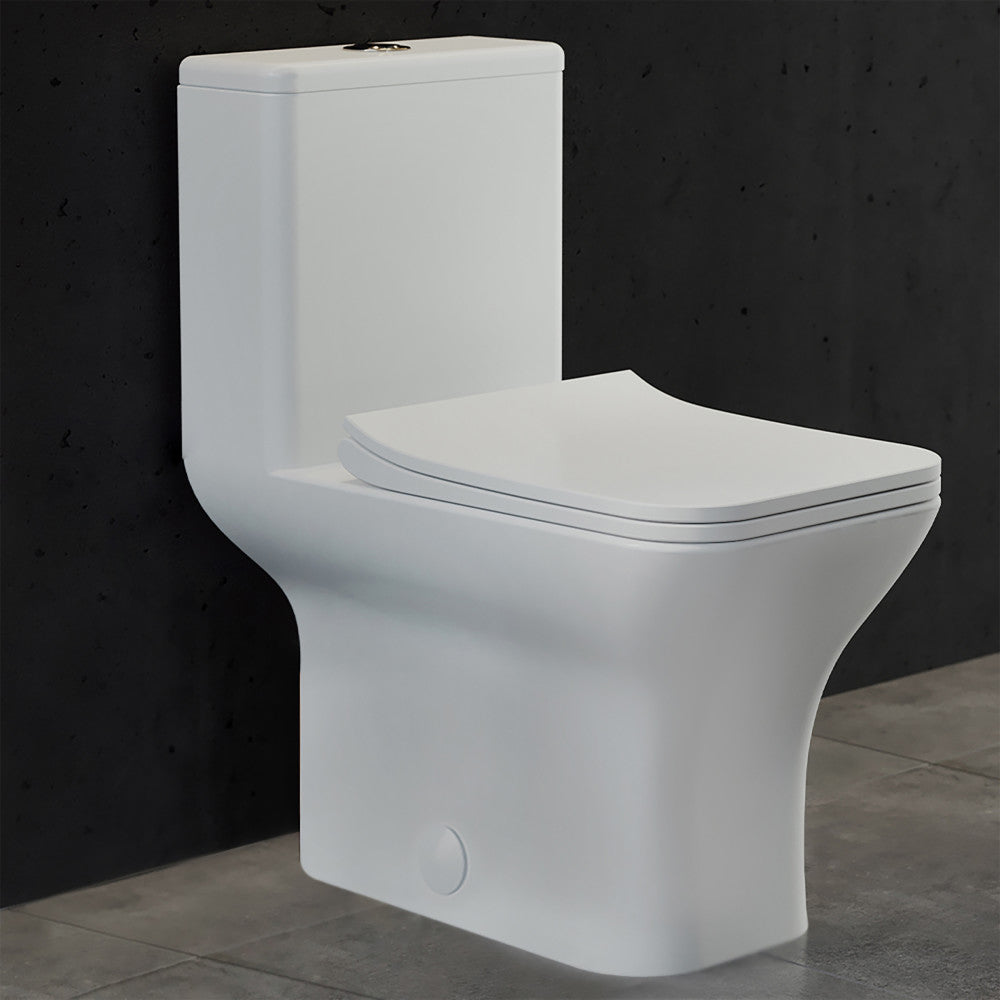 Swiss Madison Carre One-Piece Square Toilet Dual-Flush 1.1/1.6 gpf