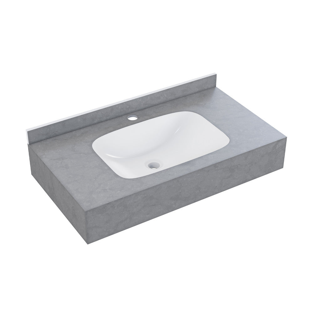 Swiss Madison Avancer 36'' Wall Mount Sink In Charcoal Grey