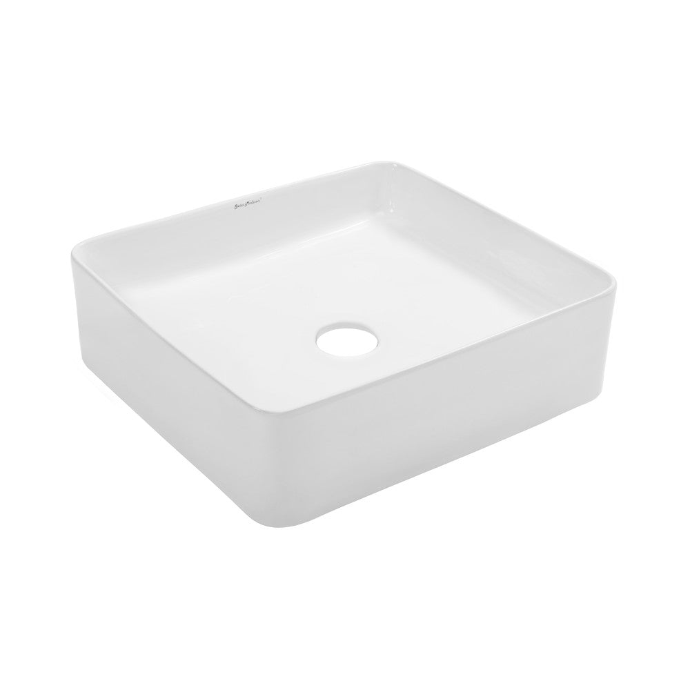 Swiss Madison Concorde 15 Square Ceramic Vessel Sink