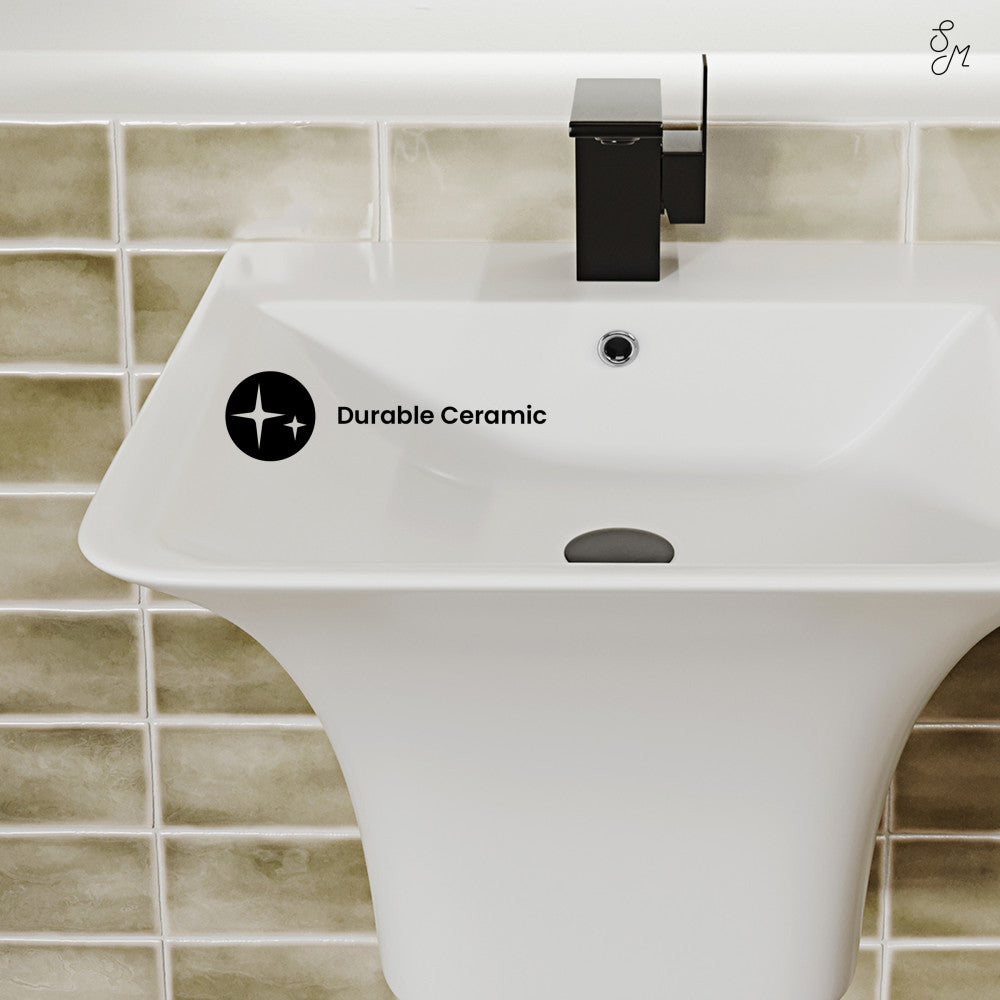 Swiss Madison Carre 21" Wall-Mount Bathroom Sink