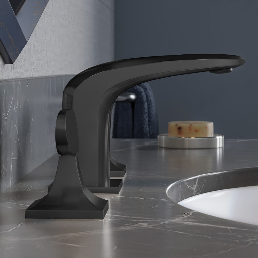 Swiss Madison Chateau 8 in. Widespread, 2-Handle, Bathroom Faucet in Matte Black