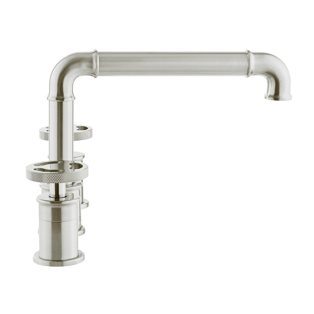 Swiss Madison Avallon 8 in. Widespread, 2-Handle Wheel, Bathroom Faucet in Brushed Nickel