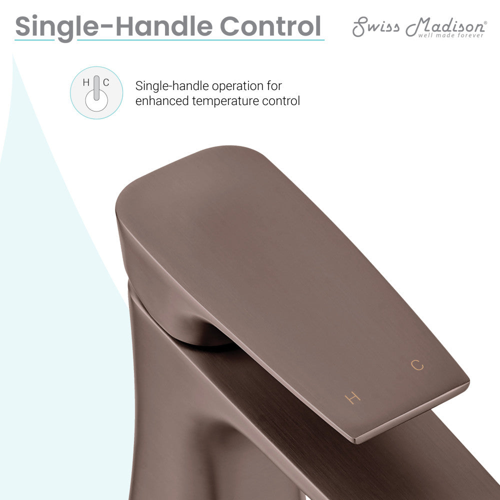 Swiss Madison Monaco Single Hole, Single-Handle, Bathroom Faucet in Oil Rubbed Bronze