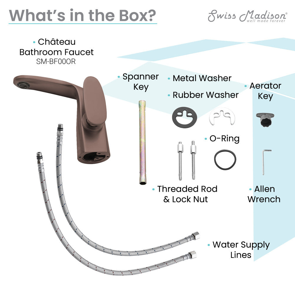 Swiss Madison Chateau Single Hole, Single-Handle, Bathroom Faucet in Oil Rubbed Bronze