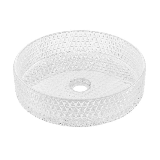 Swiss Madison Cache 15.75" Round Glass Vessel Sink