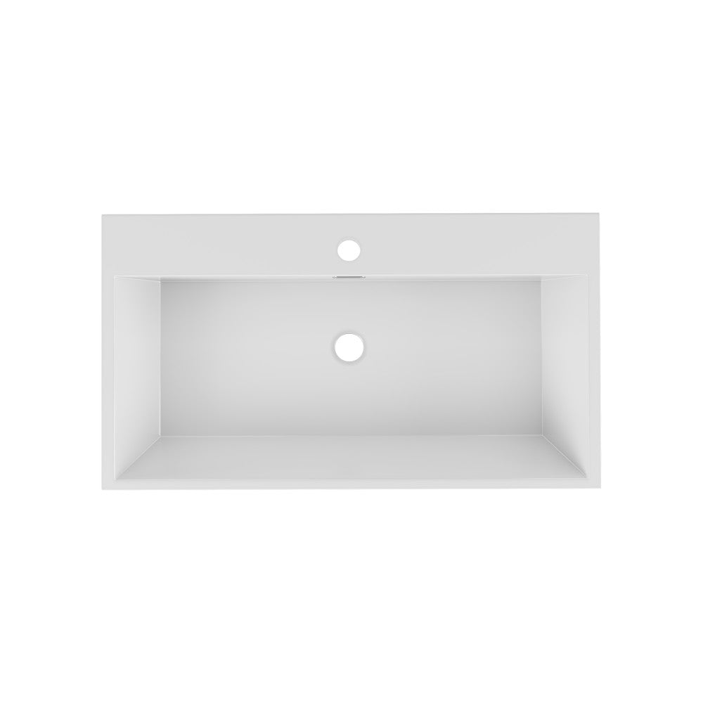 Swiss Madison Concorde 30" Rectangle Console Sink with Brushed Gold Legs
