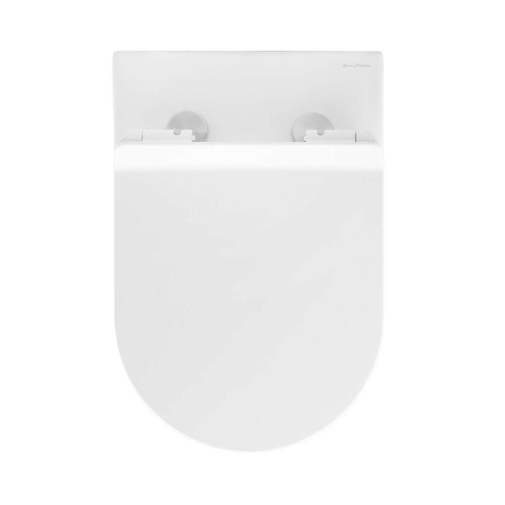 Swiss Madison Cascade Back-to-Wall Elongated Toilet Bowl