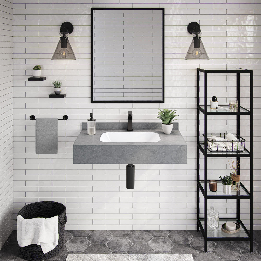 Swiss Madison Avancer 36'' Wall Mount Sink In Charcoal Grey