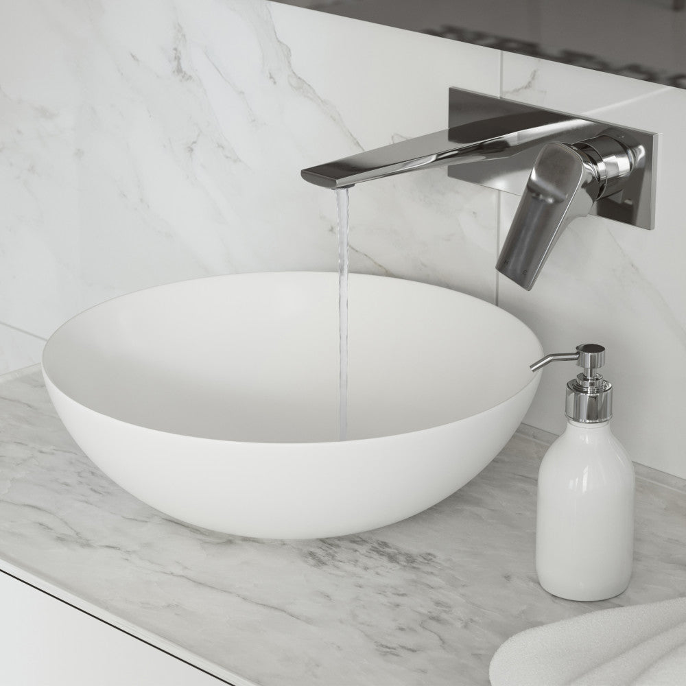 Swiss Madison Monaco Single-Handle, Wall-Mount, Bathroom Faucet in Chrome