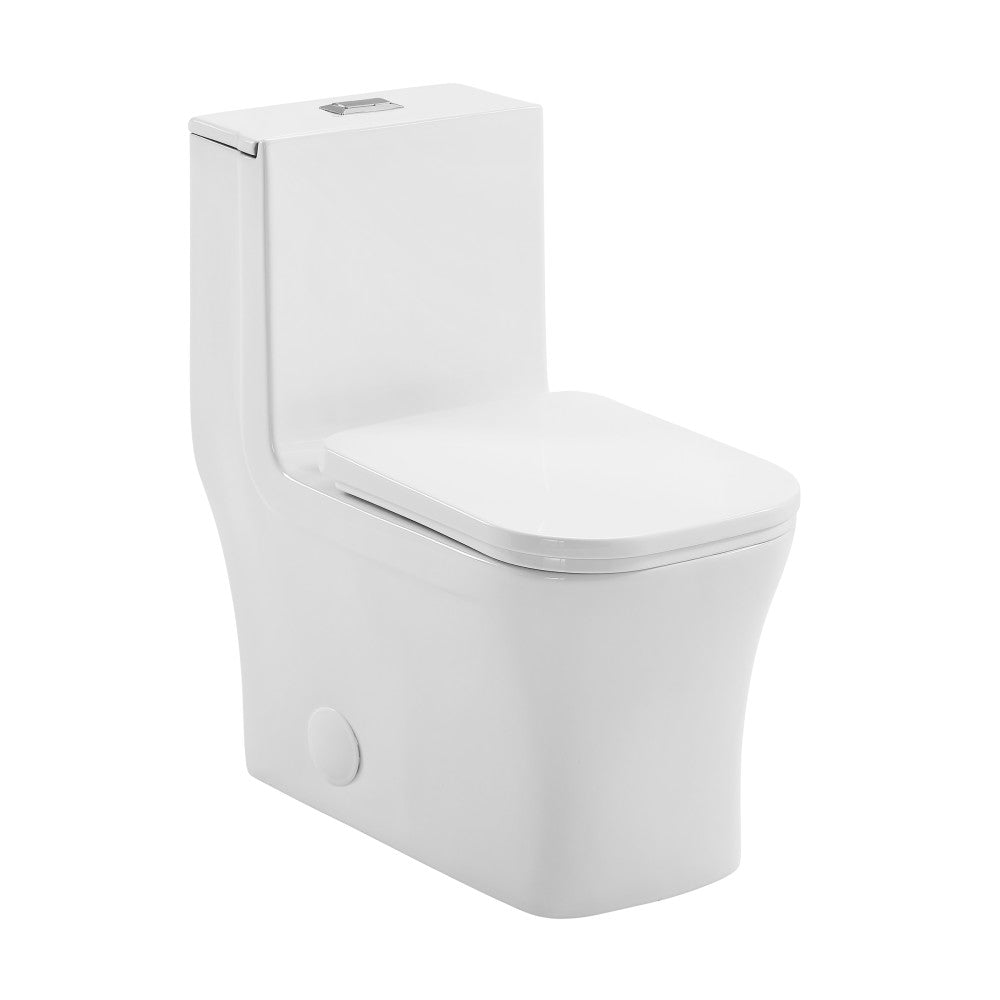 Swiss Madison Concorde One Piece Square Toilet Dual Flush 1.1/1.6 gpf with 10" Rough In