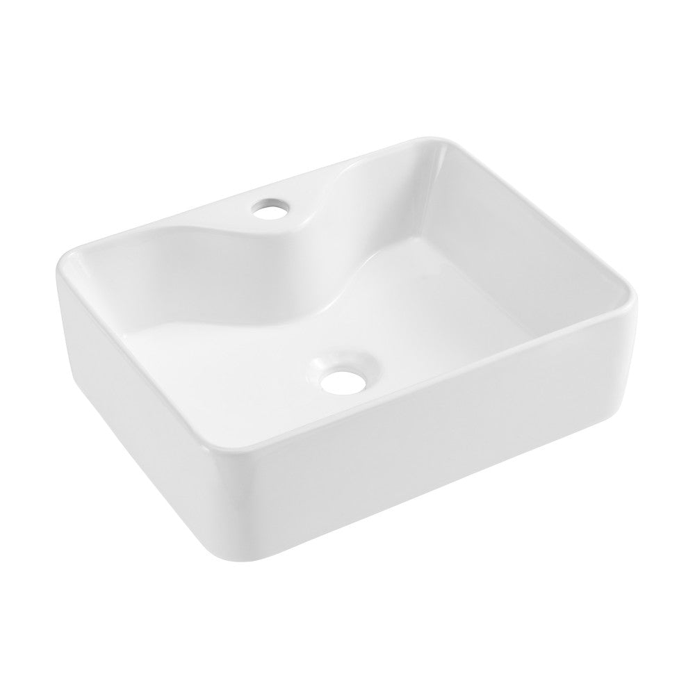 Swiss Madison Rennes 19" Vessel Sink in Glossy White