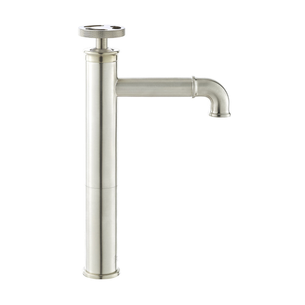Swiss Madison Avallon Single Hole, Single-Handle Wheel, High Arc Bathroom Faucet in Brushed Nickel