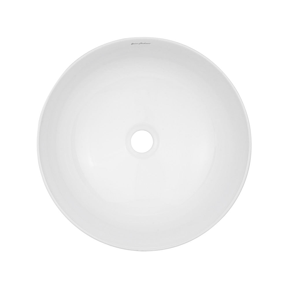 Swiss Madison Classe 16 Ceramic Sink in Shiny White