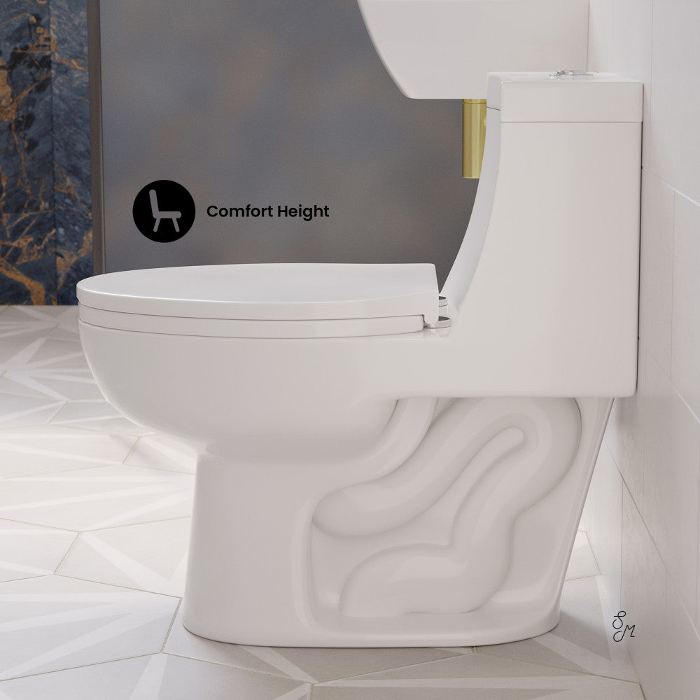 Swiss Madison Avallon One-Piece Elongated Dual Flush-Toilet 1.1/1.6 gpf