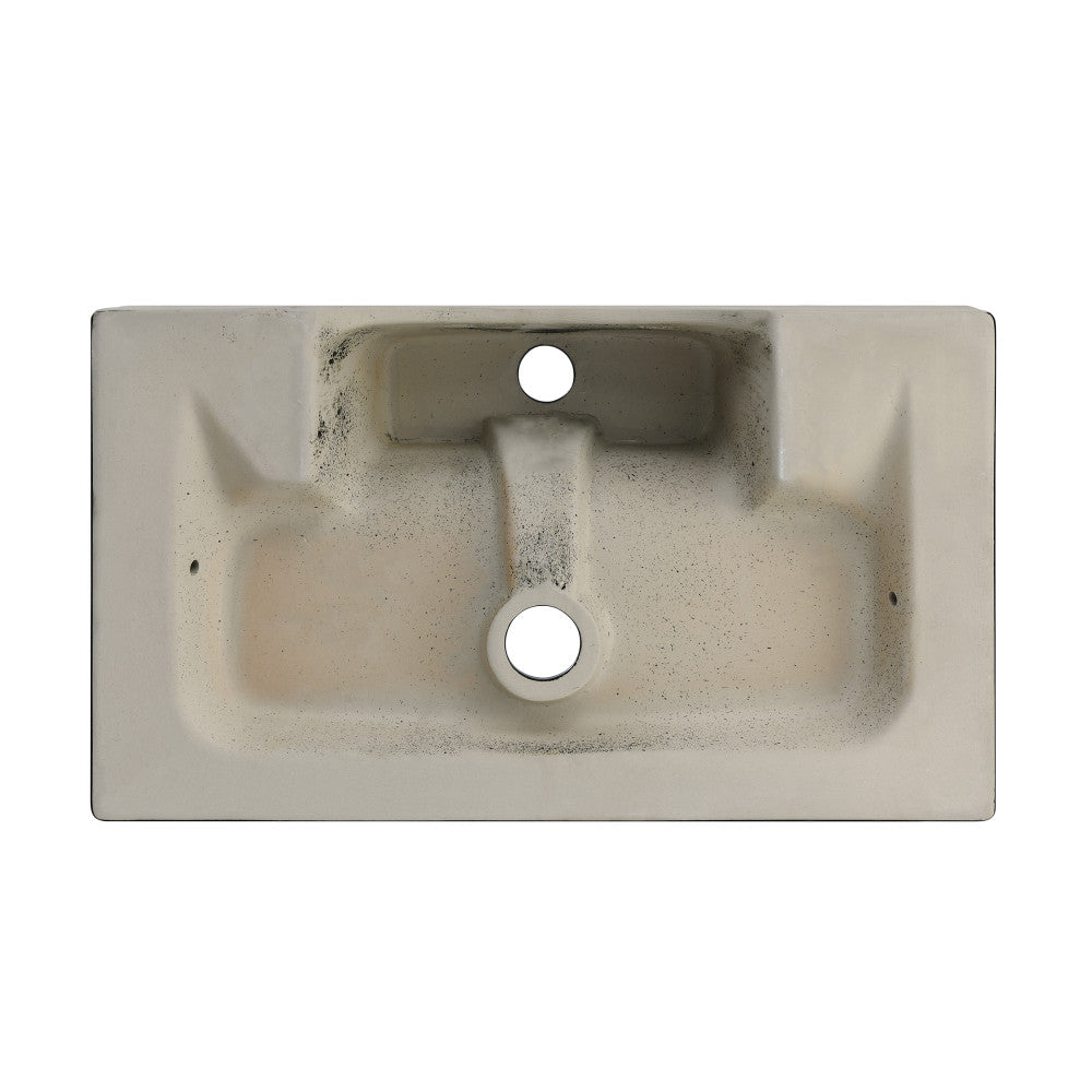 Swiss Madison Claire 22" Rectangle Wall-Mount Bathroom Sink in Matte Black