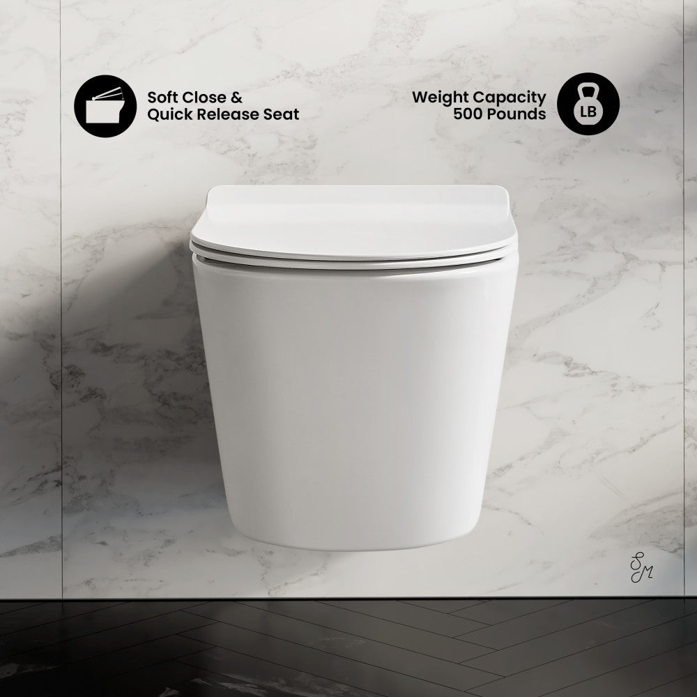 Swiss Madison Calice Wall-Hung Round Toilet Bowl