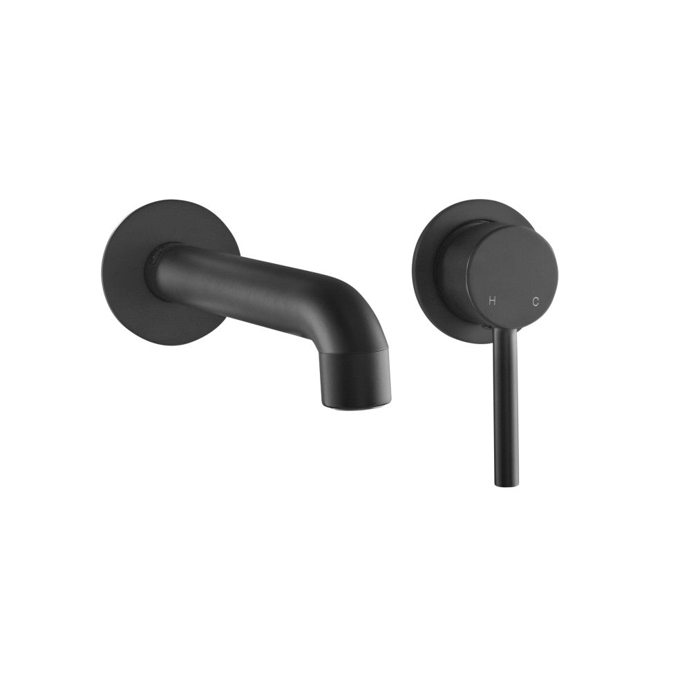 Swiss Madison Ivy Single-Handle Wall Mount Bathroom Faucet in Matte Black