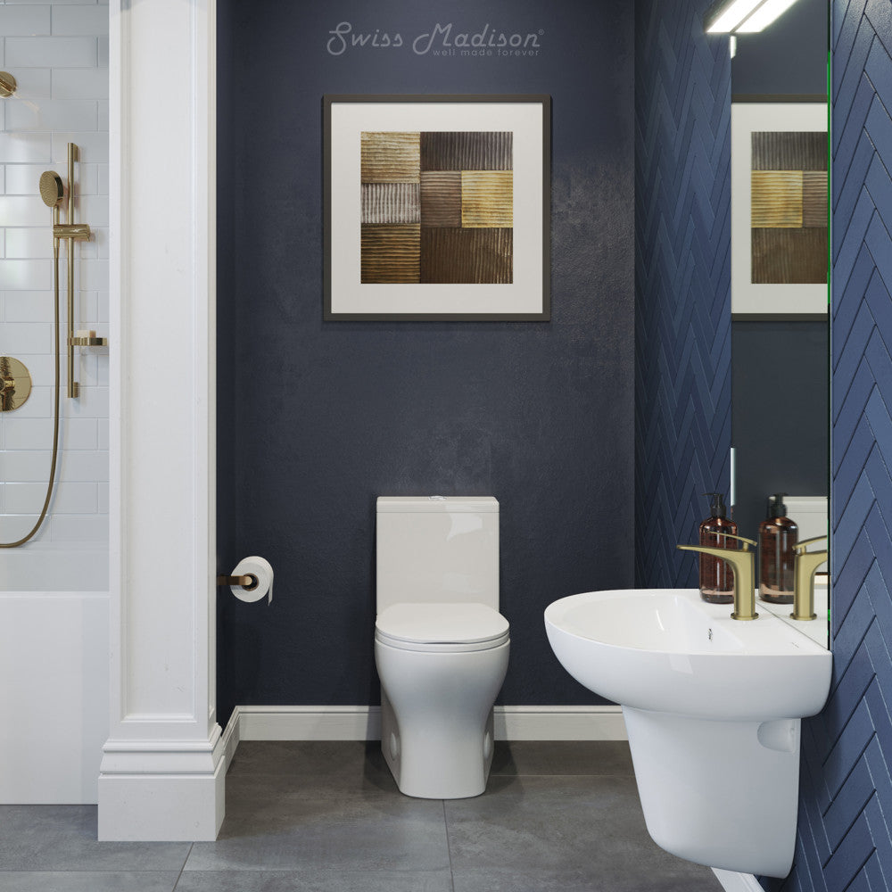 Swiss Madison Sublime II Two-Piece Round Toilet Dual-Flush 0.8/1.28 gpf