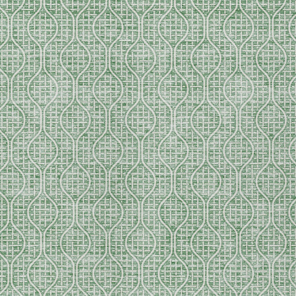 Tabselect Home Line 5' X 8' Sage And Gray Geometric Washable Indoor Outdoor Area Rug