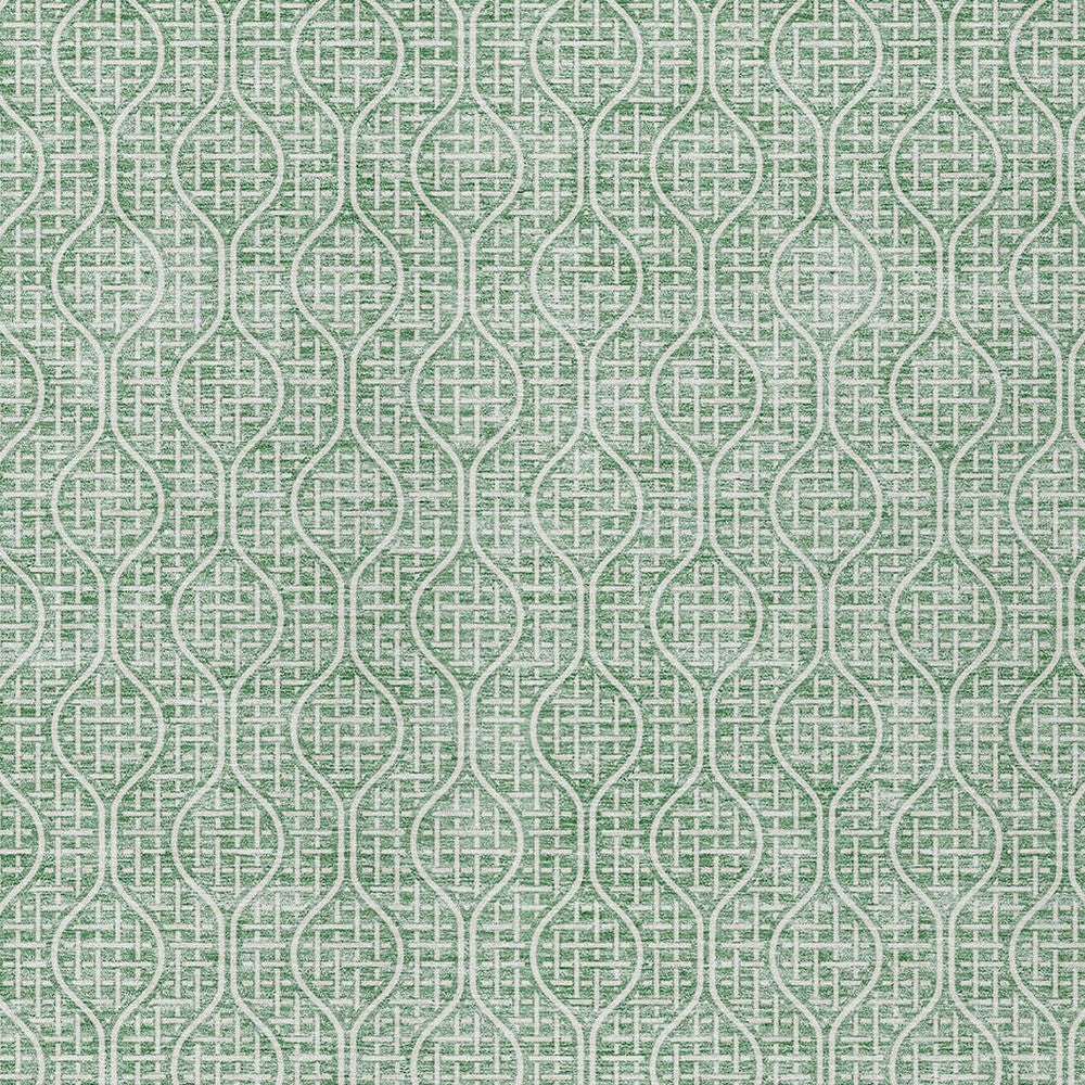 Tabselect Home Line 8' X 10' Sage And Gray Geometric Washable Indoor Outdoor Area Rug