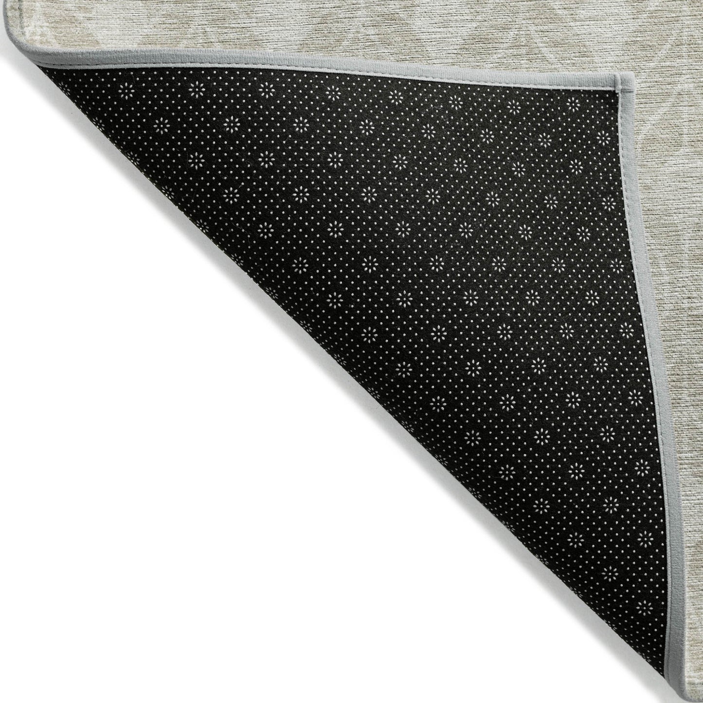 Tabselect Home Line 5' X 8' Beige And Ivory Geometric Washable Indoor Outdoor Area Rug