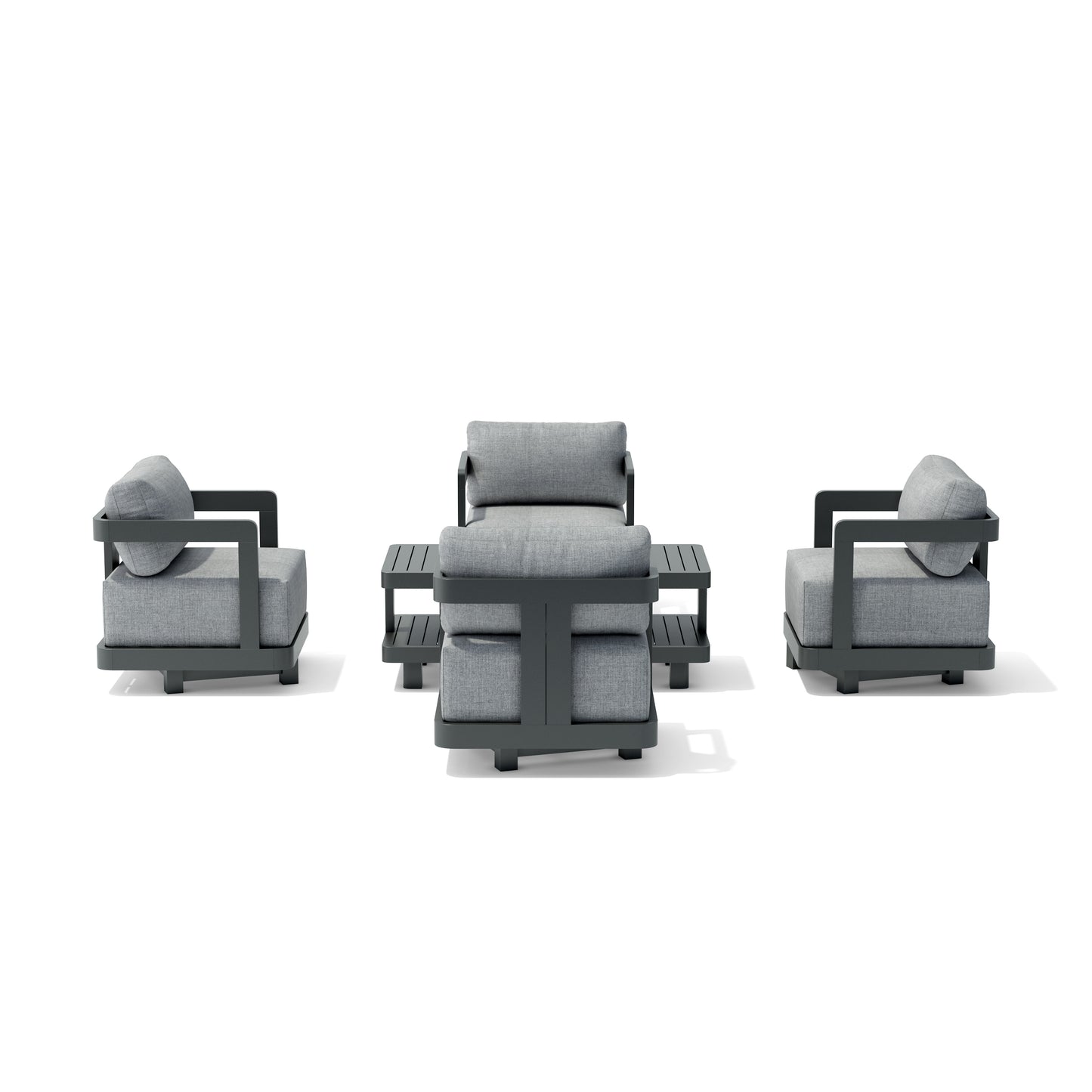 Anderson Teak SET-904-AL 5-pc Granada Aluminum Deep Seating