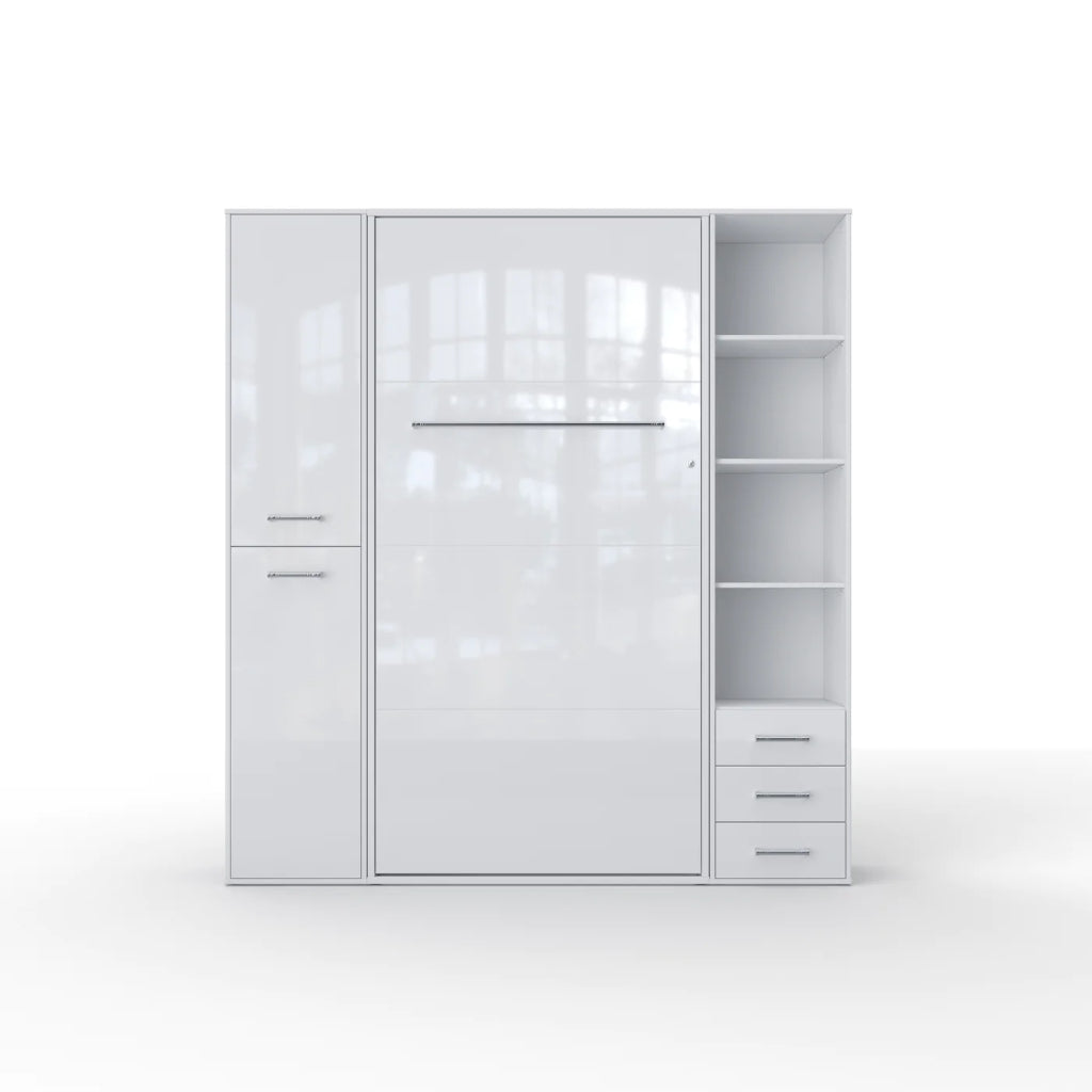 Maxima House Invento Vertical Wall Bed, Murphy Bed With Cabinets
