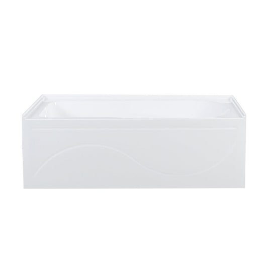 Swiss Madison Ivy 60" x 30" Left-Hand Drain Alcove Bathtub with Apron