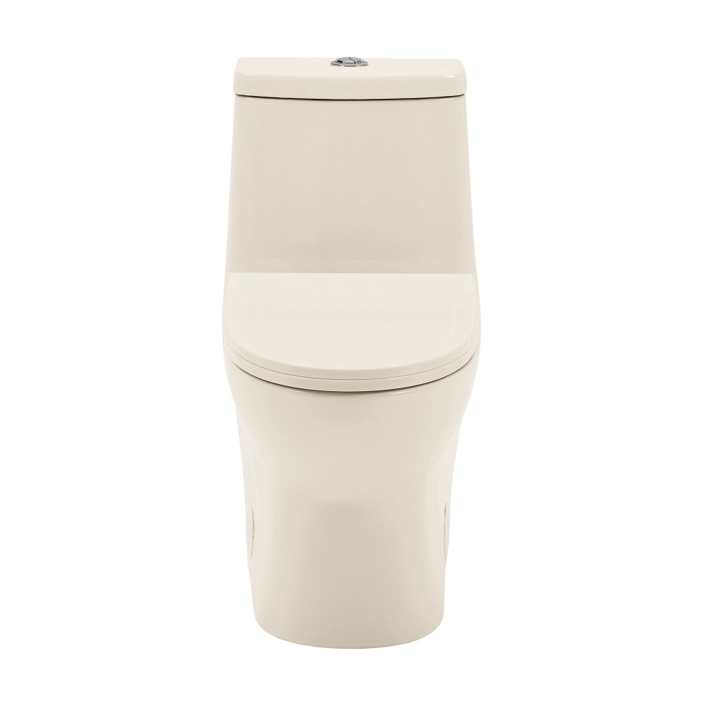 Swiss Madison Ivy One Piece Toilet Dual Vortex Flush 1.1/1.6 gpf in Bisque