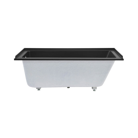 Swiss Madison Voltaire 60" x 30" Left-Hand Drain Alcove Bathtub in Matte Black