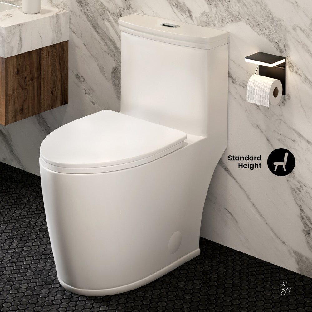 Swiss Madison Beau One-Piece Elongated Toilet Dual-Flush 1.1/1.6 gpf