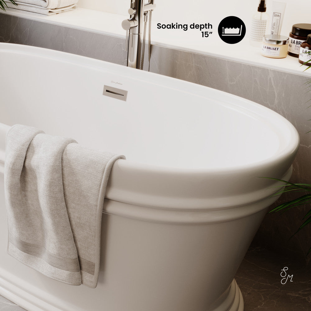 Swiss Madison Santorini 60" Freestanding Tub