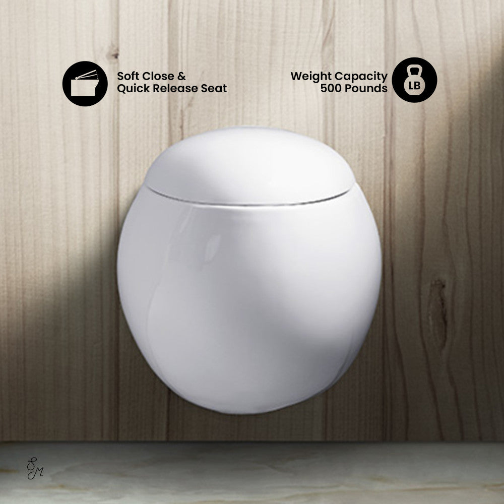 Swiss Madison Plaisir Wall-Hung Elongated Toilet Bowl