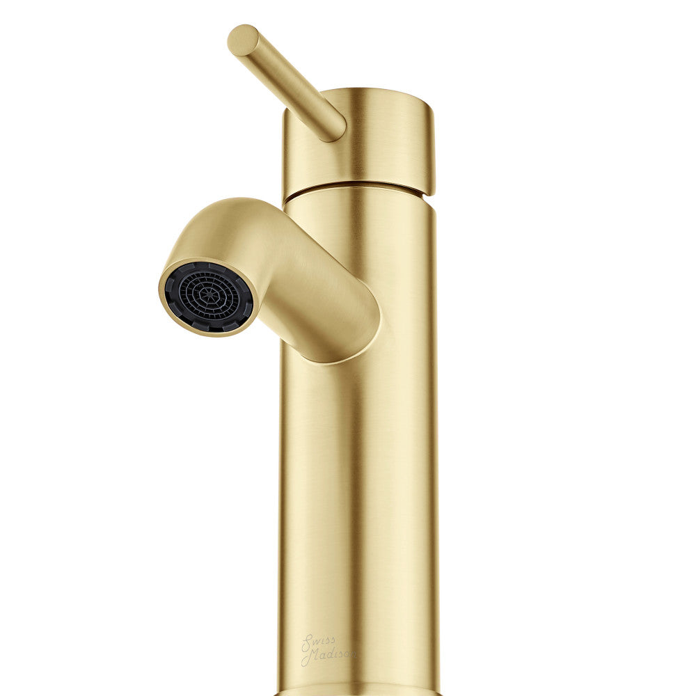 Swiss Madison Ivy Single Hole, Single-Handle, Bathroom Faucet in Brushed Gold
